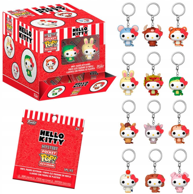Keychain Hello Kitty (Saszetka z losowym breloczkiem)